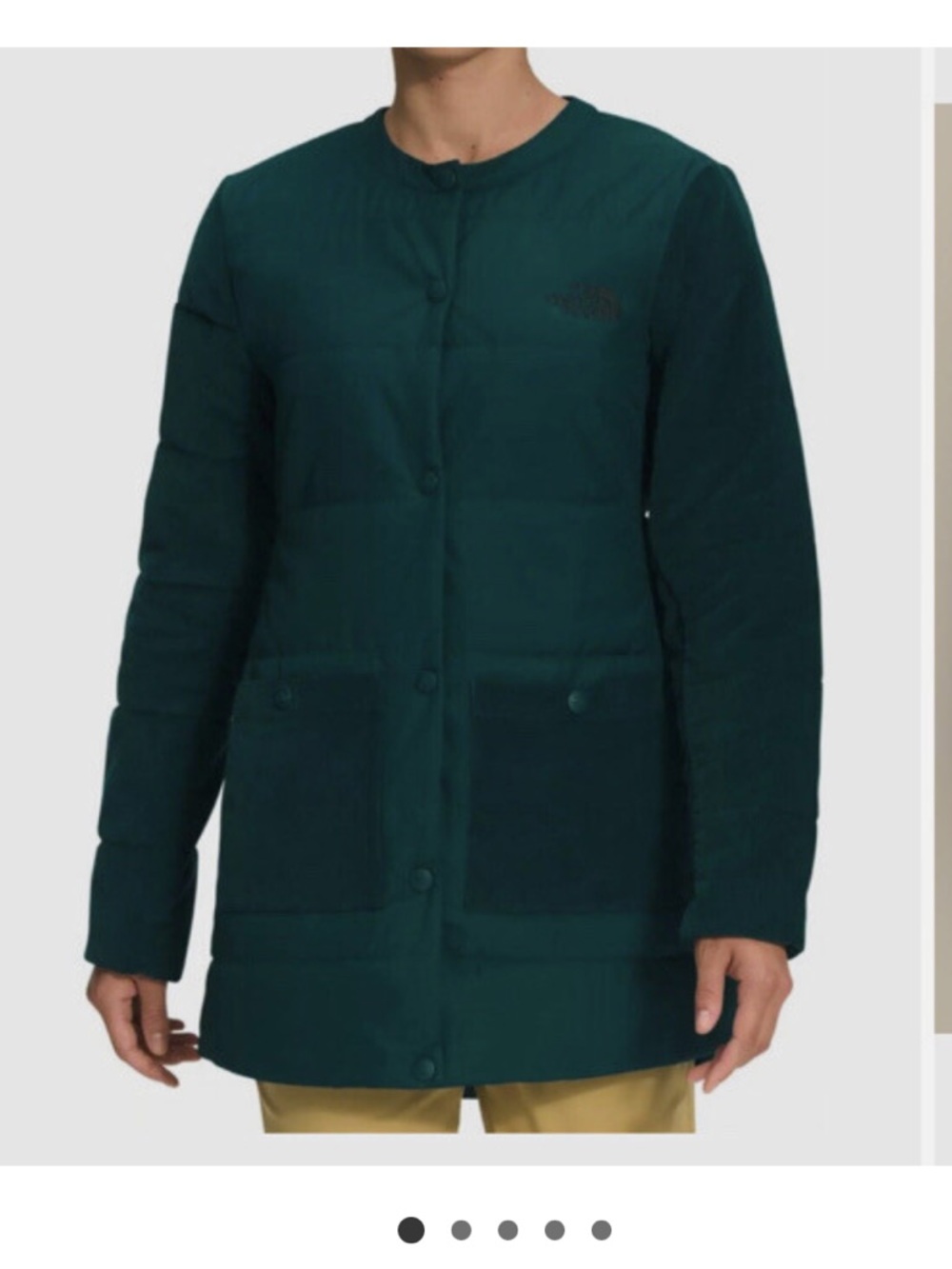 The North Face Women’s Harway Collarless Midi Jacket PONDEROSA GREEN